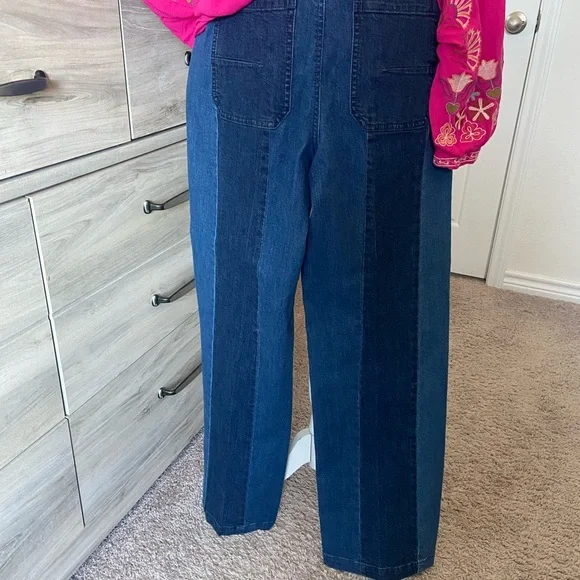 INC International Concepts Blue Wide-Leg Jeans - Picture 3 of 12